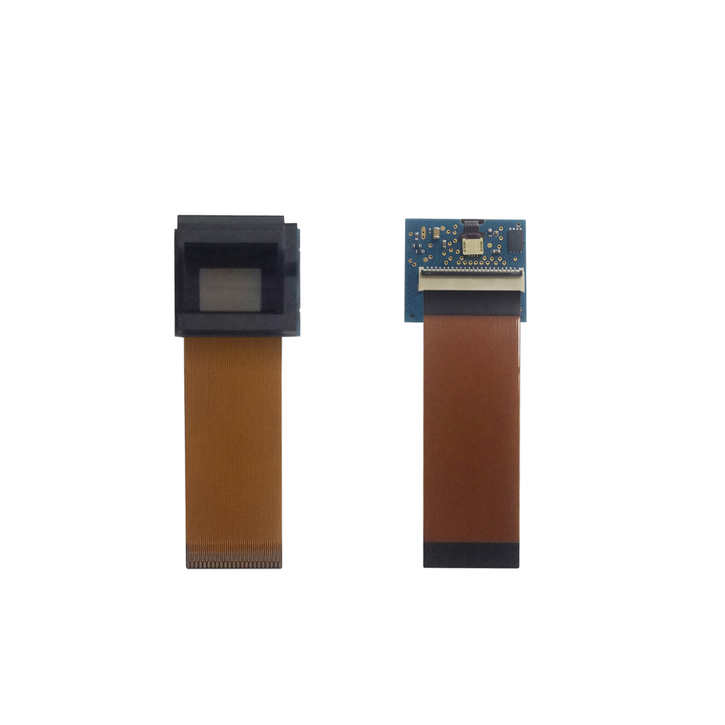 0.4 inch FLCOS micro display 1280x960 front and back view with FPC flex cable