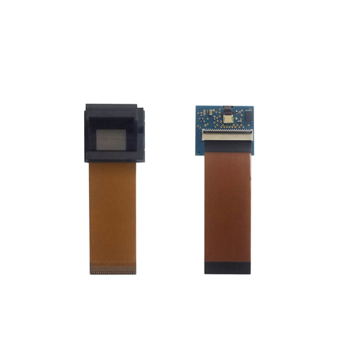 0.4 inch FLCOS micro display 1280x960 front and back view with FPC flex cable