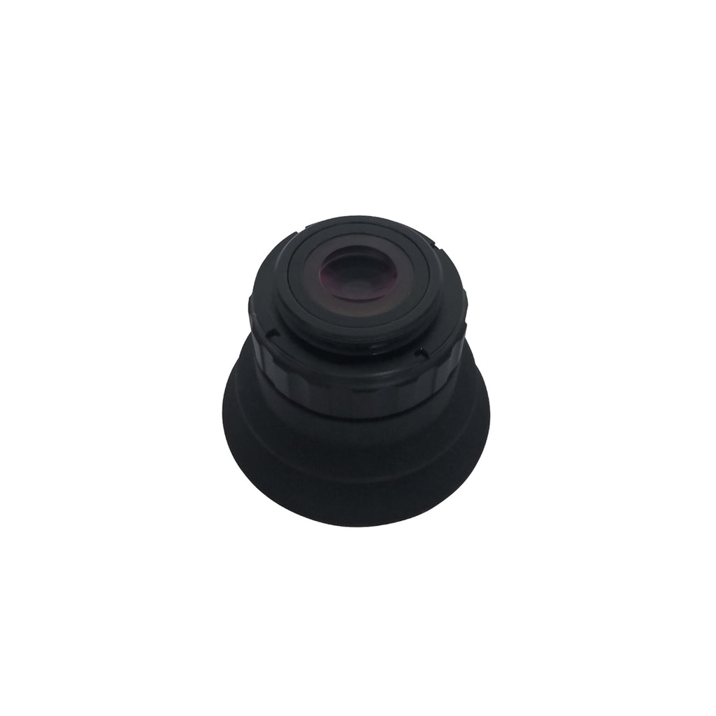 Optical eyepiece eyecup for 0.4 inch FLCOS micro display night vision monocular