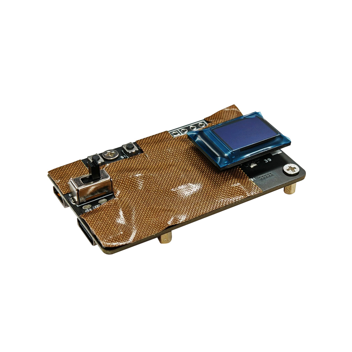 0.6 inch AMOLED micro display module top view with connector switch