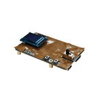 0.6 inch AMOLED micro display module side angle view showing display panel and driver board