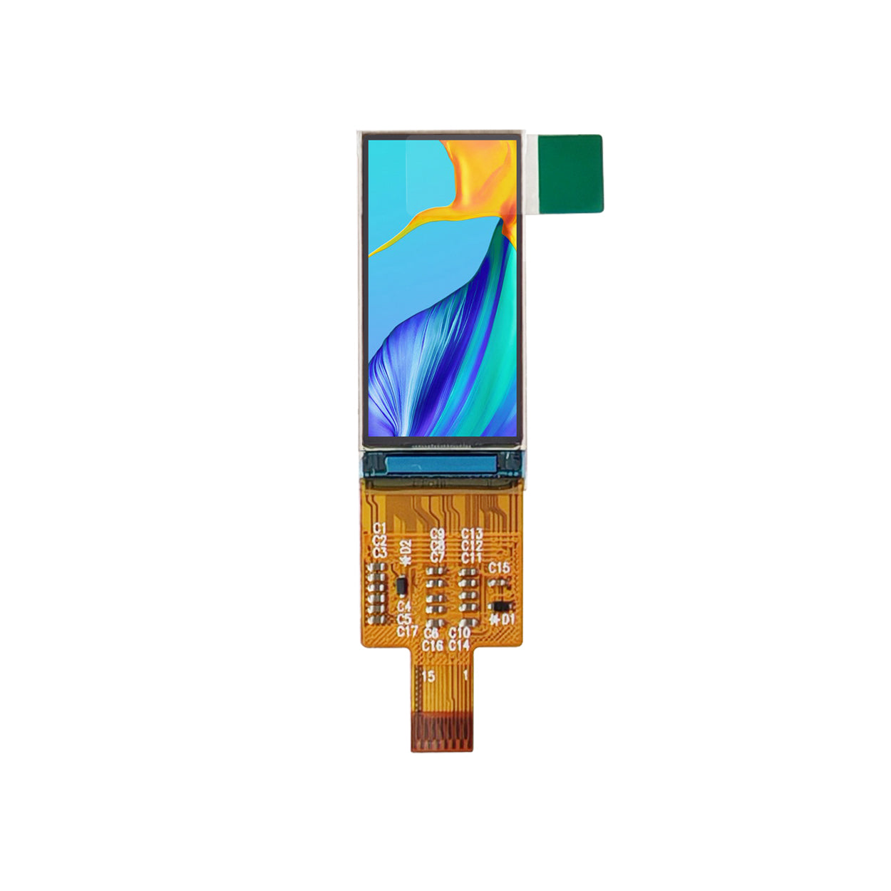 Pantalla AMOLED de 0,95 pulgadas 120×240 SH8501 15 pines para reloj inteligente