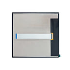 Rear view of the 10-inch square IPS TFT display with metal backplate and flat ribbon cable