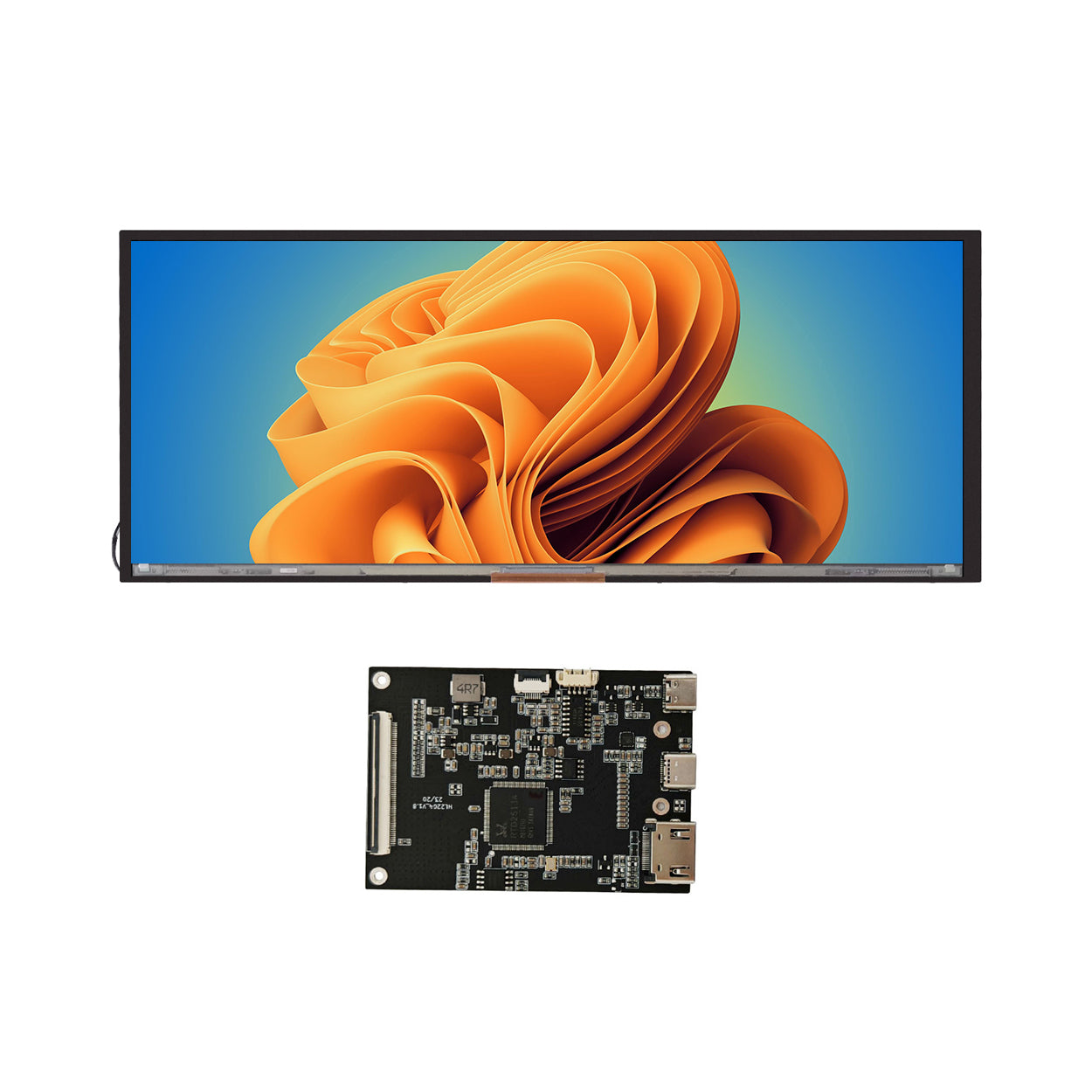 12.3 inch long TFT LCD display panel side view