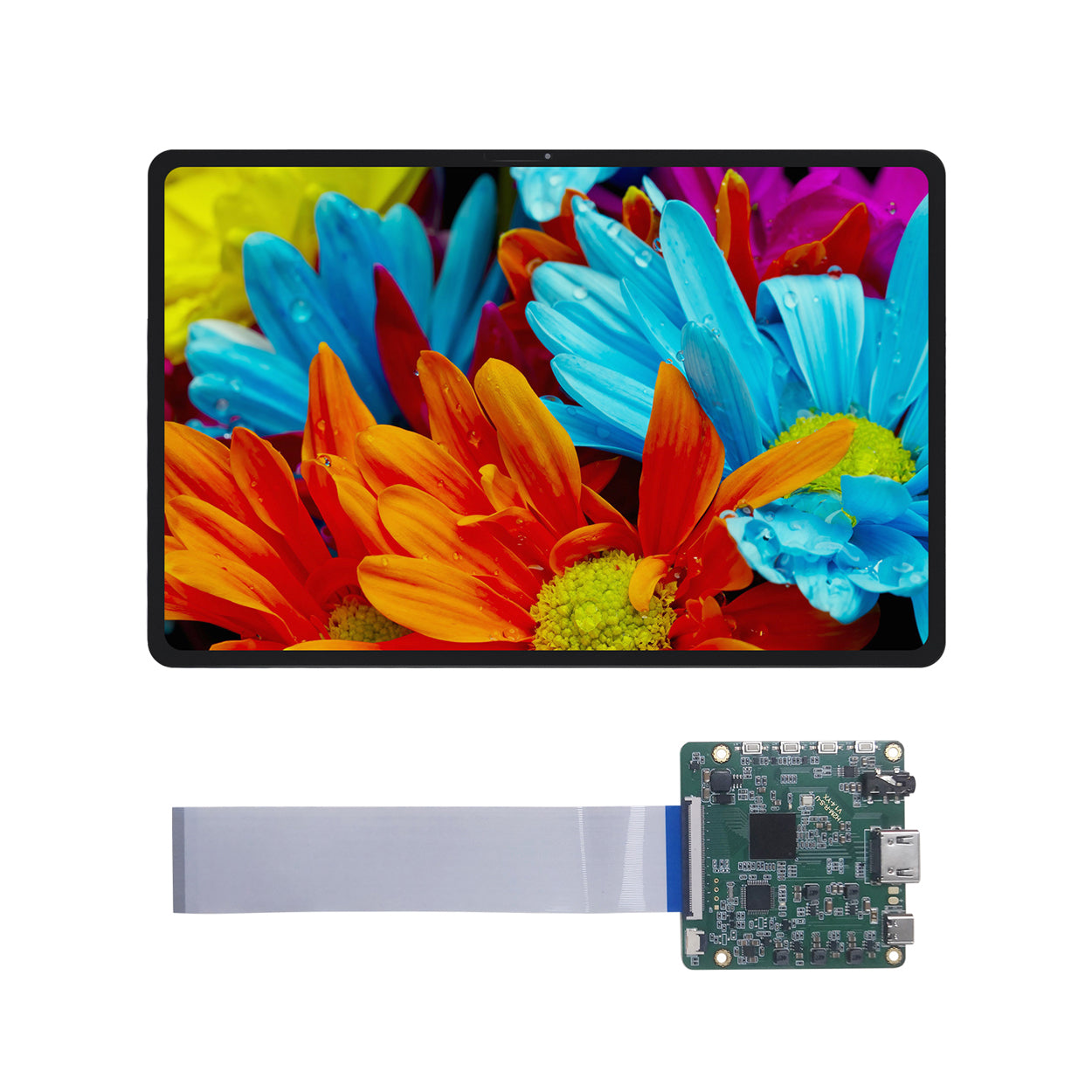 12.6 inch AMOLED touch display landscape mode color accuracy