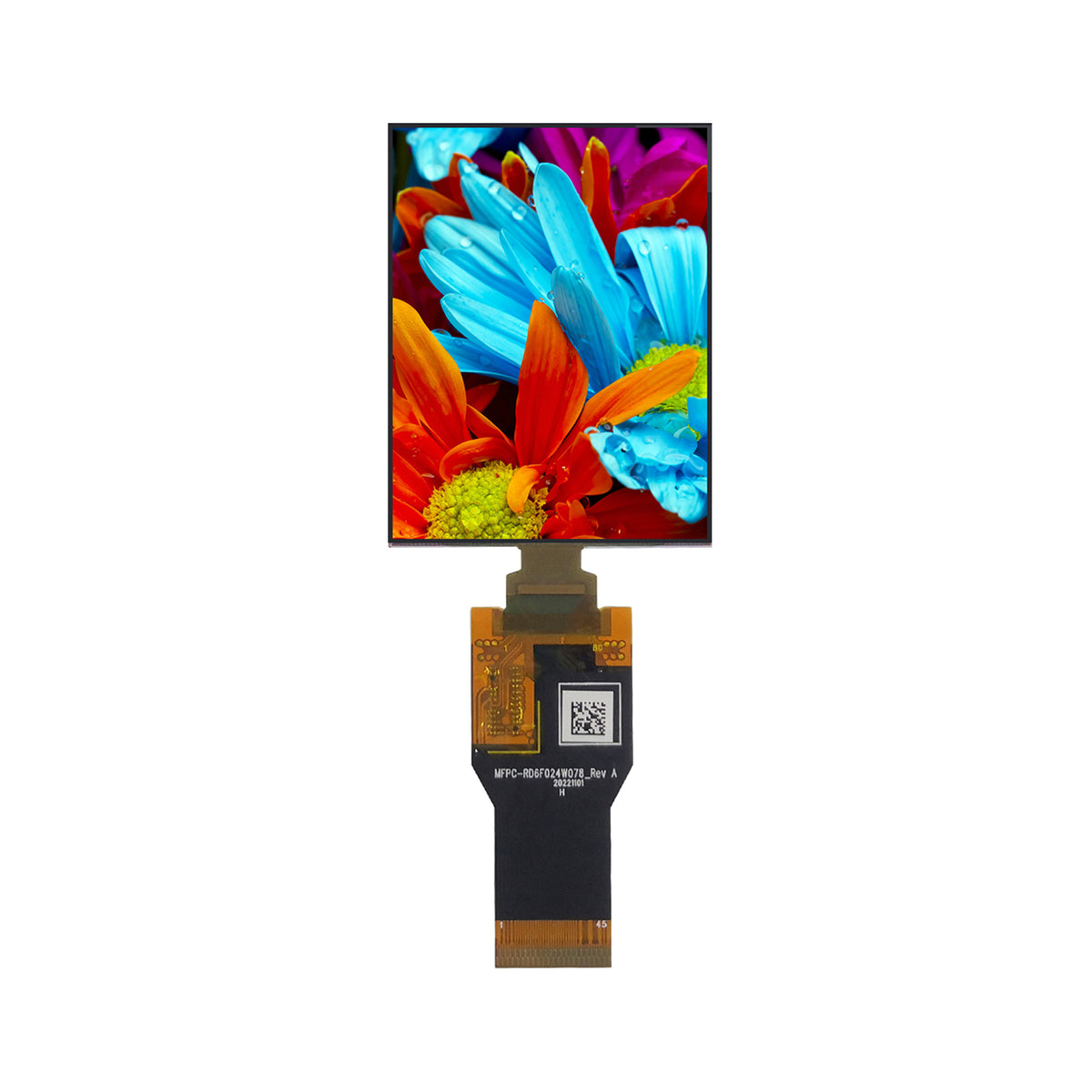 2.4 Inch AMOLED Display SPI Interface 800nits Brightness