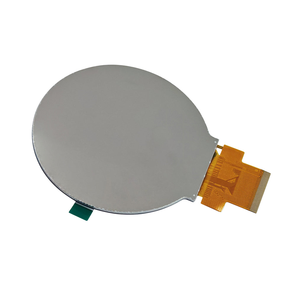 Front view of the 2.8 inch circular TFT display module with 70.13 mm round active area