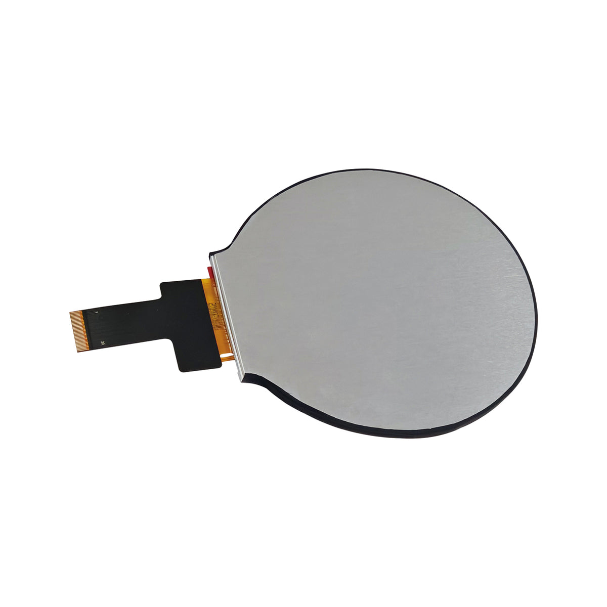 4-inch round TFT LCD display side view with display connector