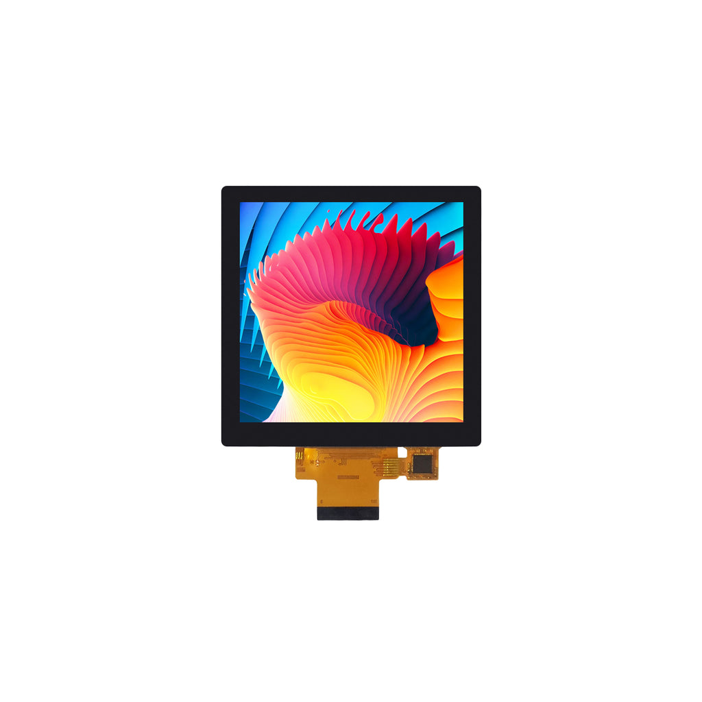 4 inch square TFT touch display module with HDMI board, 480×480 resolution, ST7701S driver IC