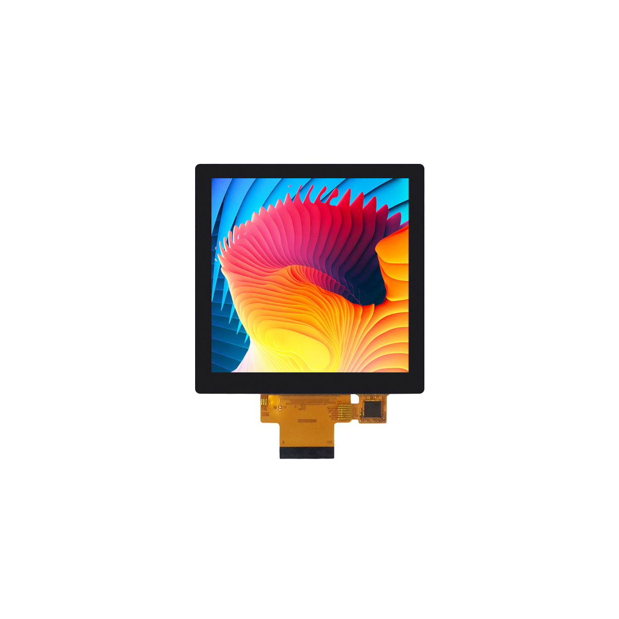 4 inch square TFT touch display module with HDMI board, 480×480 resolution, ST7701S driver IC