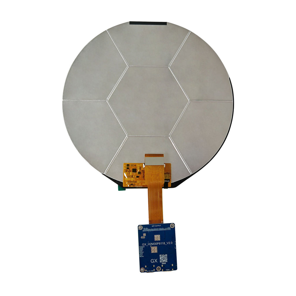 Pantalla LCD TFT Redonda de 7 Pulgadas 1080×1080 900 nits MIPI con Placa Controladora HDMI