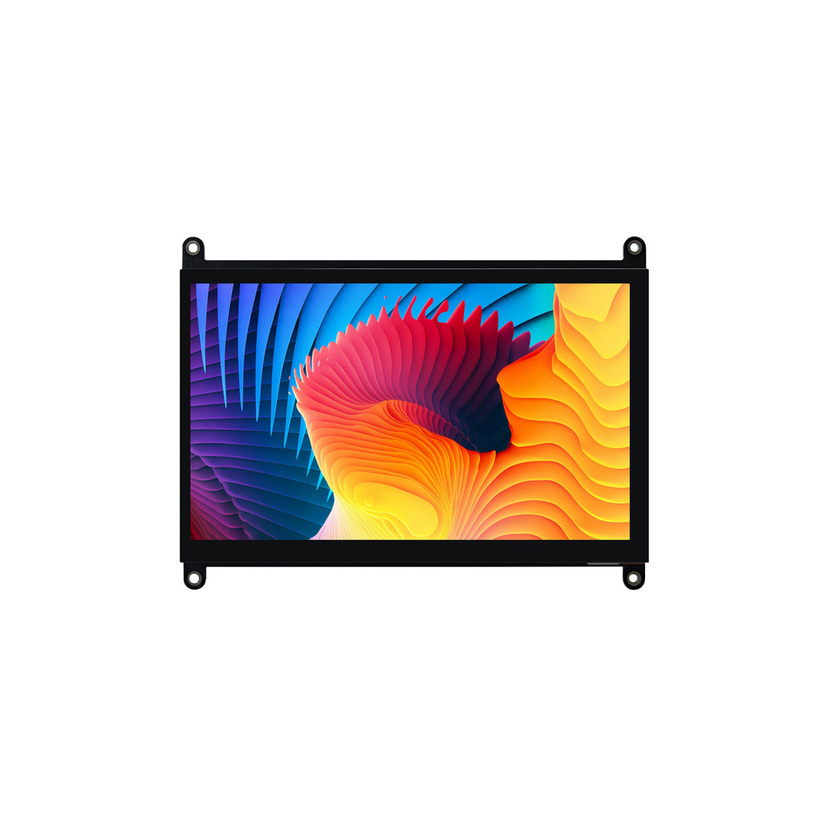 7-inch TFT LCD touch panel front view with colorful display