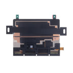 Rear view of the 8-inch flexible AMOLED touch display showing the backing assembly, mounting tabs and flex connections.